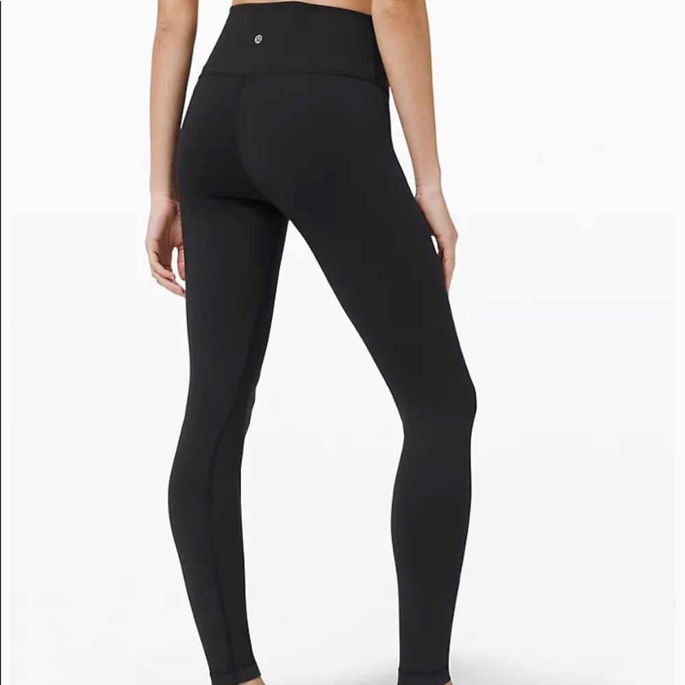 Black Lululemon Wunder Under High-Rise 28" - size4